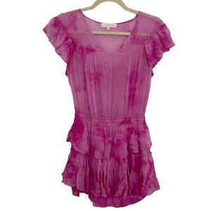 LoveShackFancy Pink Tie Dye Mini Dress - NWOT